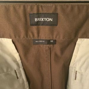 Brixton Choice Chino Relaxed Pant - Desert Palm Black 32x32
